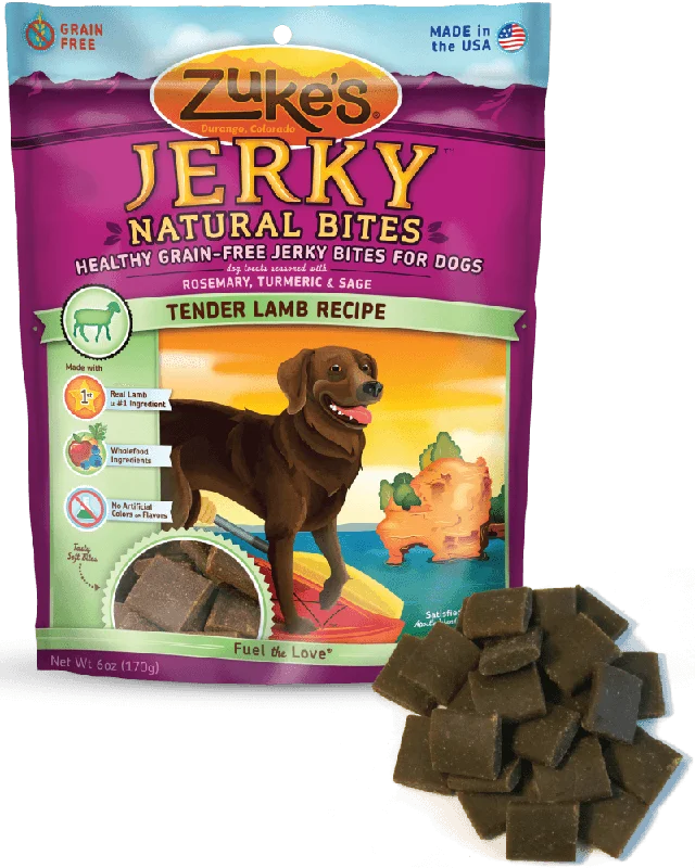 Zuke's Jerky Naturals Dog Treat, Lamb Formula 6 oz.